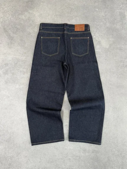 Pepe Studio Jean en Denim Brut Bleu Foncé (4)
