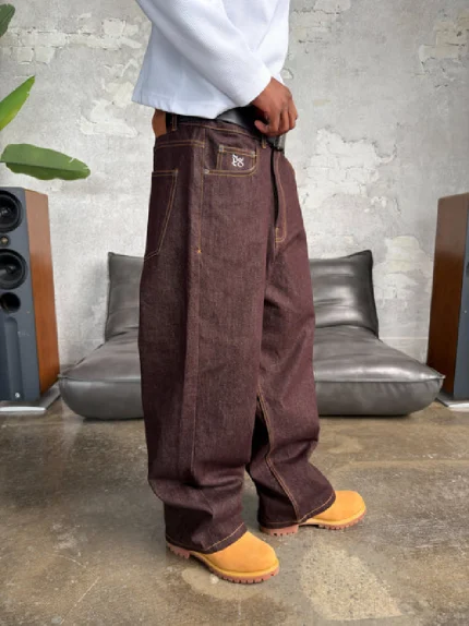 Pepe Studio Jean en Denim Brut Cuivré (2)
