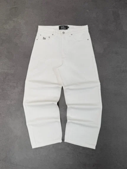 Pepe Studio Jean en Denim en Brut Ivoire (3)