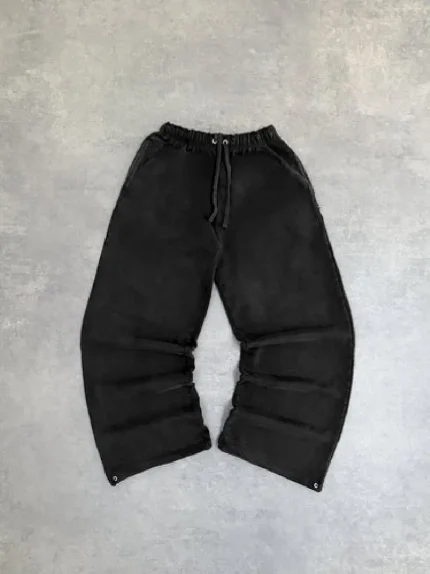 Pepe Studio Pantalon Ample Délavé Basalte (1)