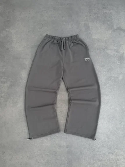 Pepe Studio Pantalon Ample Gris Anthracite (3)