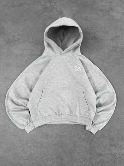 Pepe Studio Sweat à Capuche Boxy Gris (5)