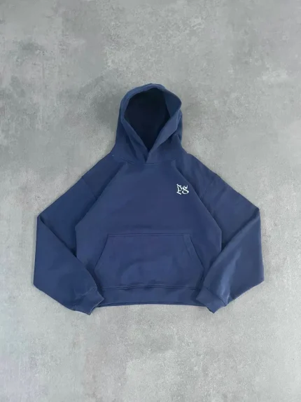 Pepe Studio Sweat à Capuche Boxy Marine (4)
