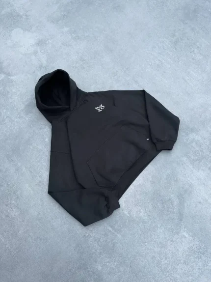 Pepe Studio Sweat à Capuche Boxy Noir (4)