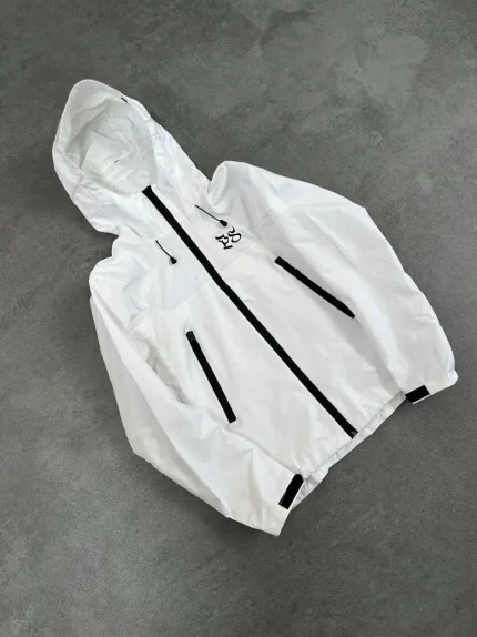 Pepe Studio Veste de Pluie Blanche Ripstop (4)