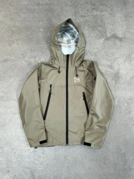 Pepe Studio Veste de Pluie Kaki Ripstop (1)