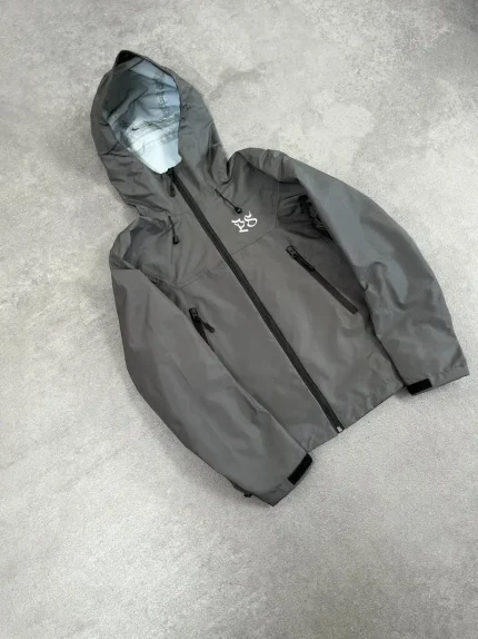 Pepe Studio Veste de Pluie Ripstop Gris Anthracite (1)